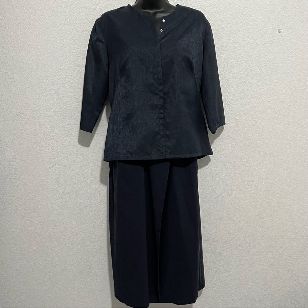 MAX STUDIO SKIRT SET NAVY BLUE MINIMALIST 2 Piece Set 6 L
